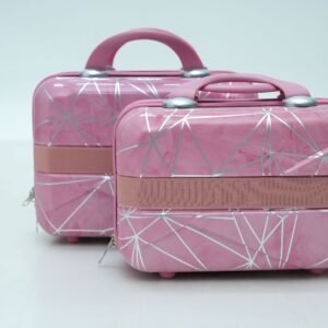 DesertWay Textured Hard-Sided Pink Trolley Suitcases - 20 Inch